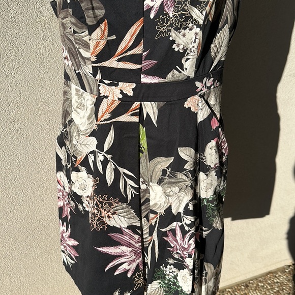 Portmans distressed size 12 black floral dress - Picture 6 of 16